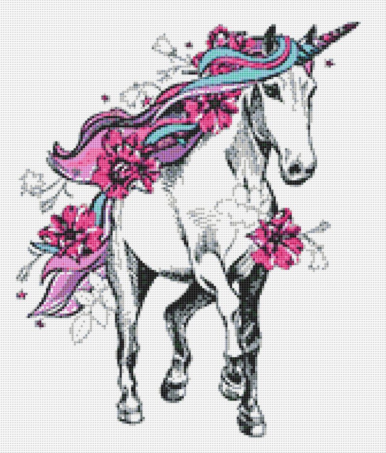 Unicorn Cross Stitch Pattern 5 Instant PDF Download Baby Etsy
