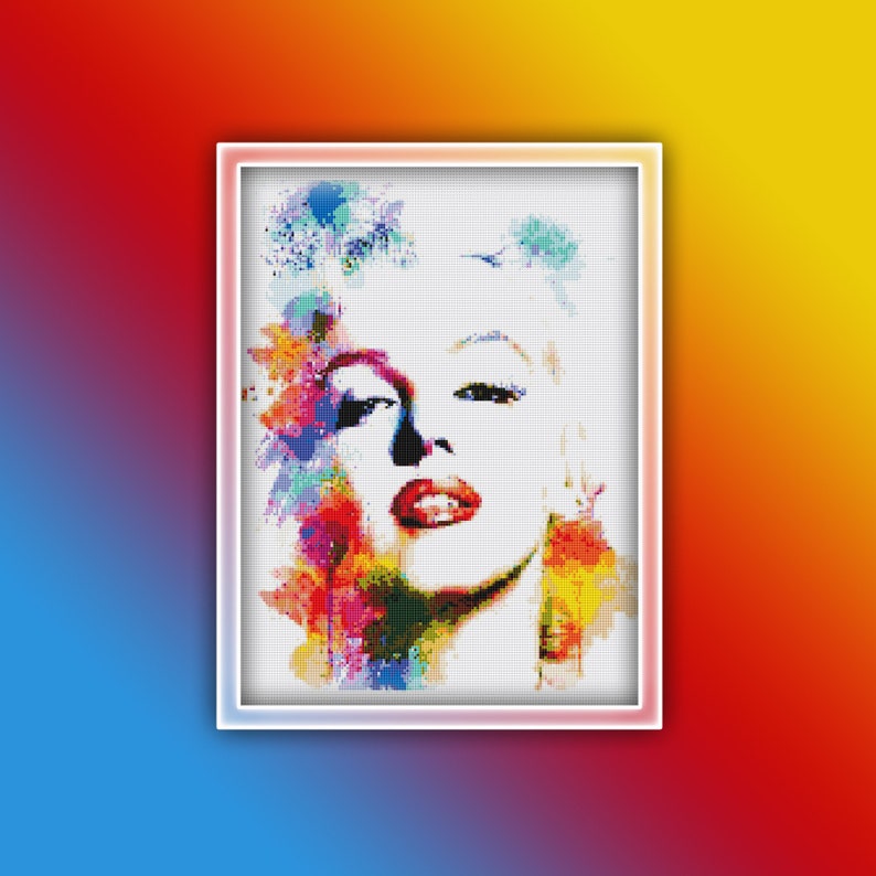 Marilyn Monroe Cross Stitch Pattern Instant PDF Download - Etsy