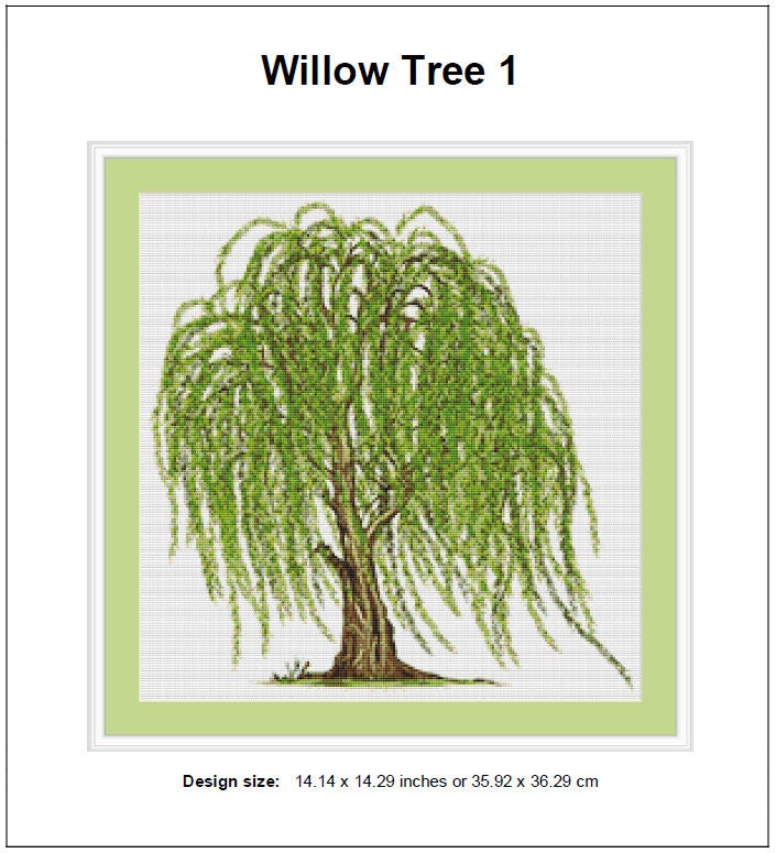 Willow Tree Cross Stitch Pattern Instant PDF Download