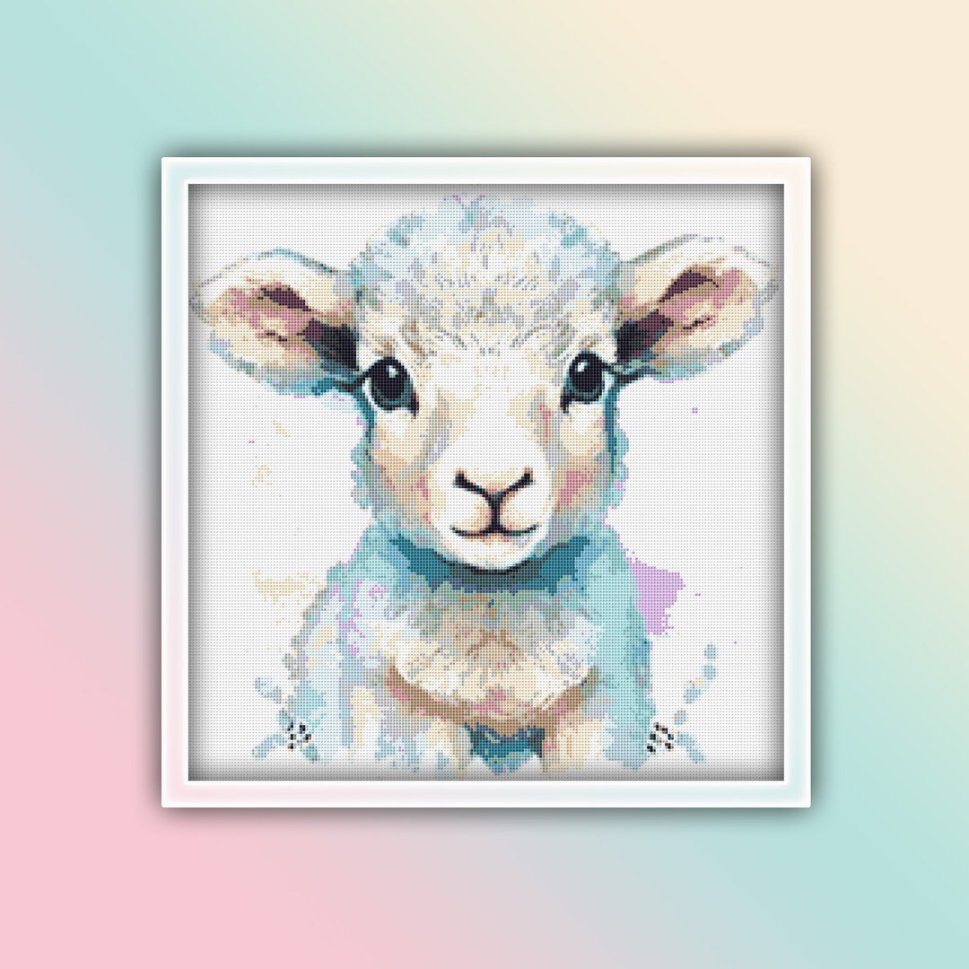 Sheep Cross Stitch Pattern 2 Instant Download Instant PDF Download Lamb
