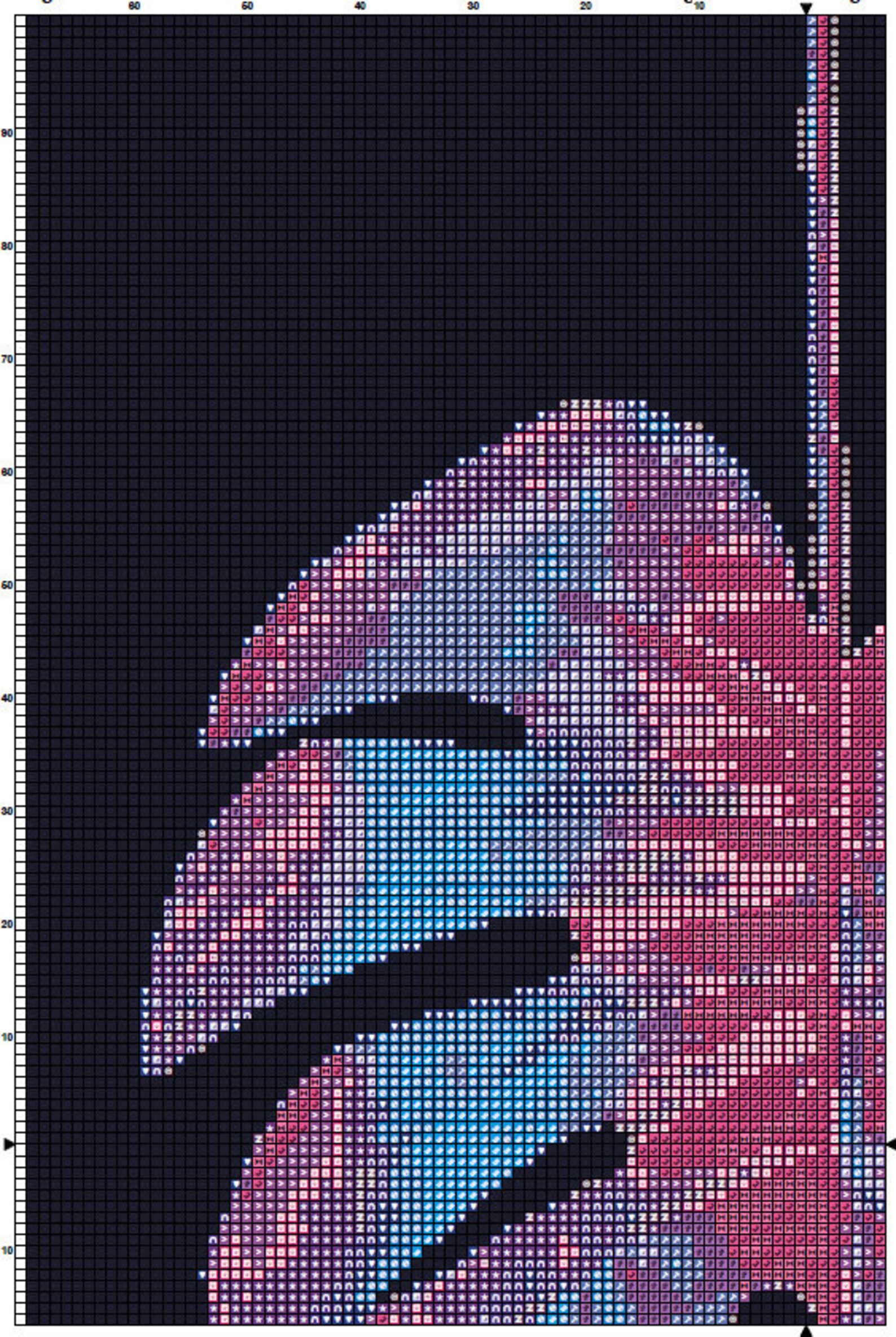 Palm Tree Leaf Cross Stitch Pattern Instant PDF Download | Etsy