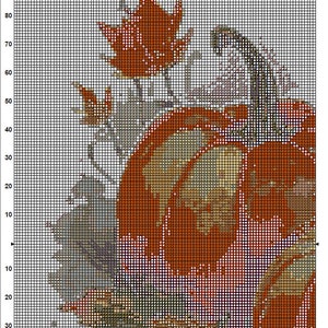 Pumpkins Cross Stitch Pattern 4 Instant PDF Download - Autumn ...
