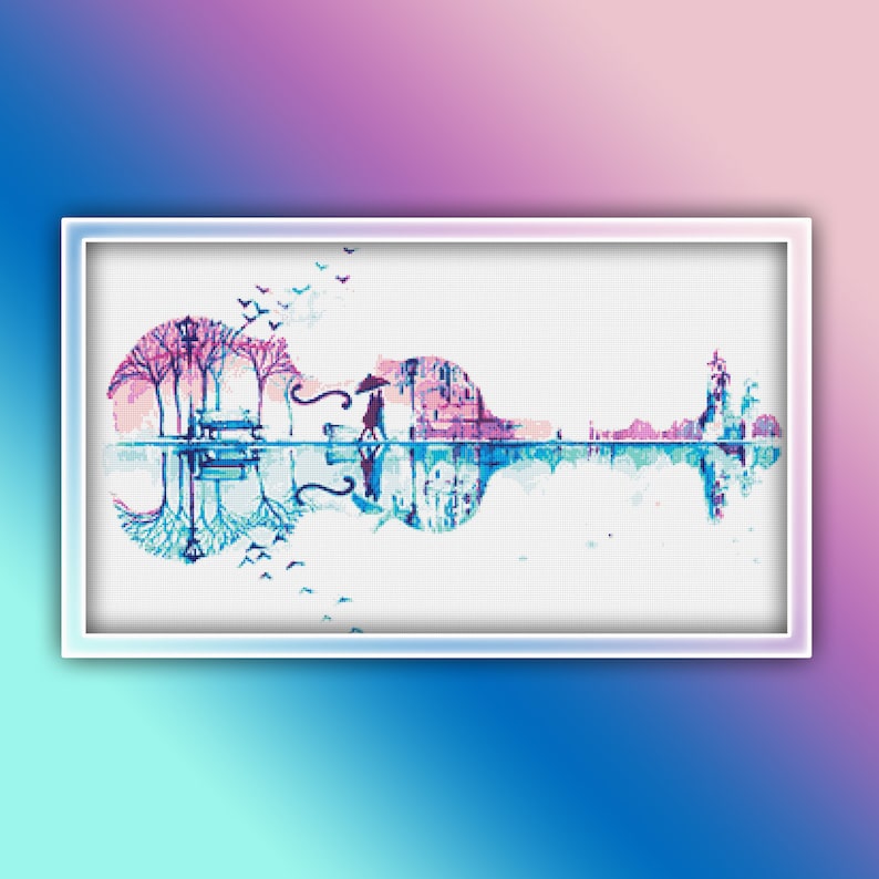 A picture of a random cross-stitch pattern from Etsy