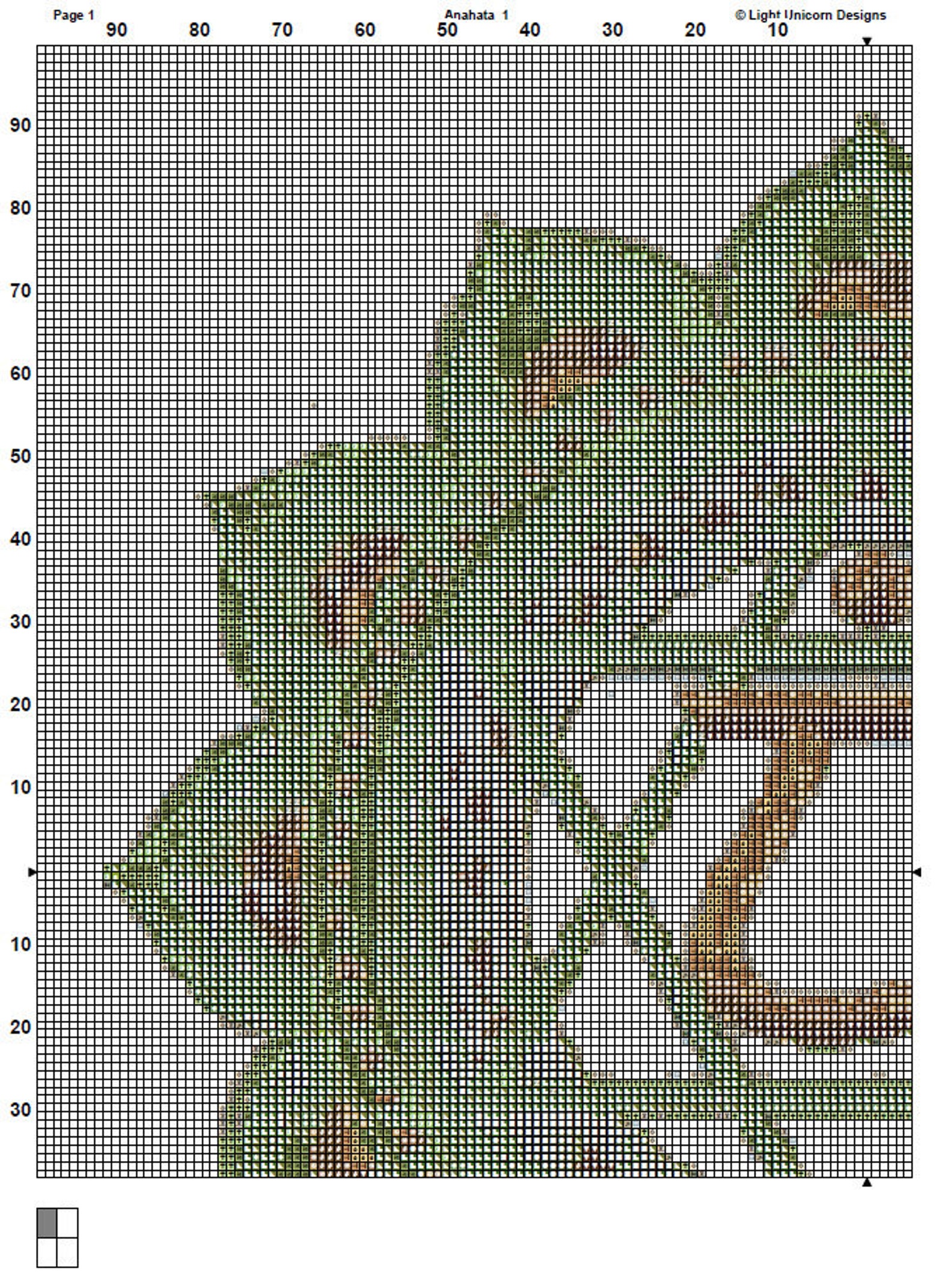 Anahata Cross Stitch Pattern 1 Instant Download Instant PDF Download ...