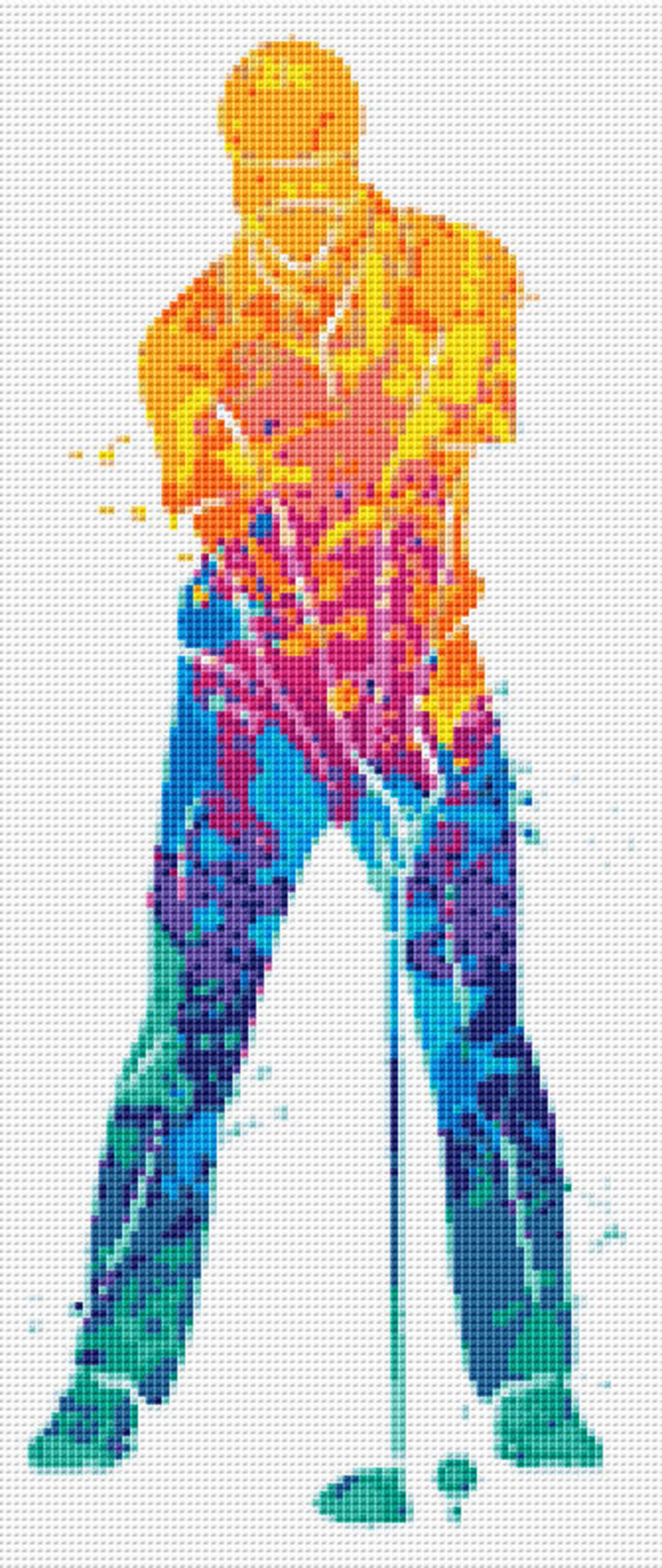 Golf Cross Stitch Pattern 2 Instant Download Instant PDF Etsy