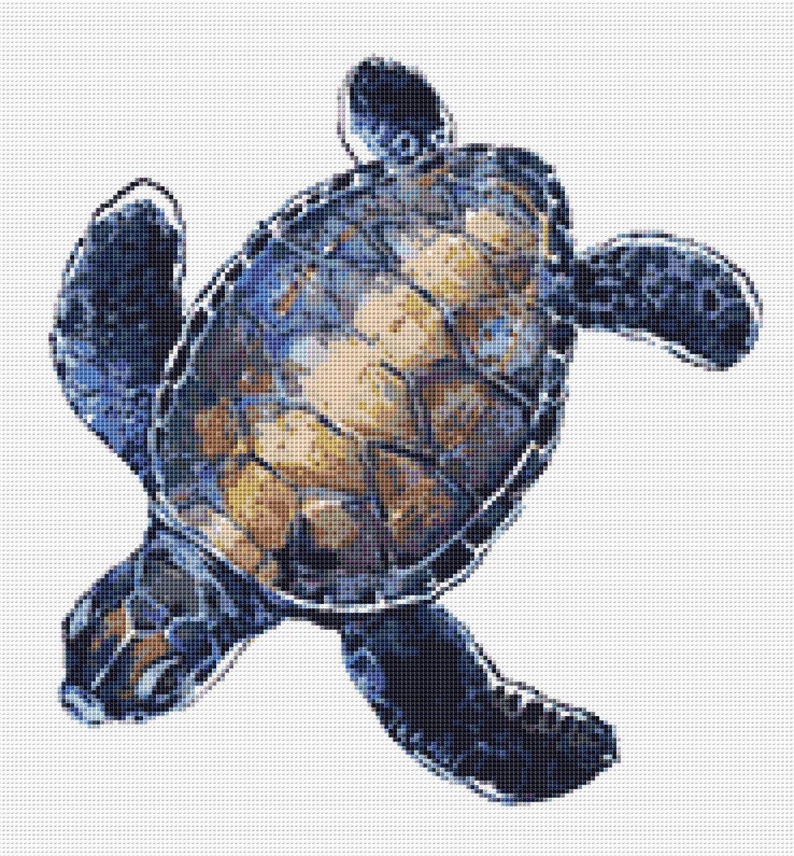 Sea Turtle Cross Stitch Pattern 6 Instant PDF Download Sea - Etsy.de