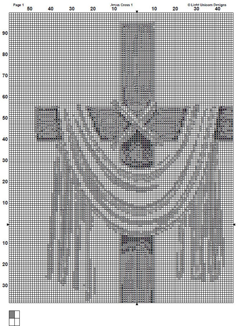 Jesus Cross Cross Stitch Pattern 1 Instant PDF Download | Christianity Watercolor Cross Stitch Pattern | Wooden Cross Stitch Pattern | image 8