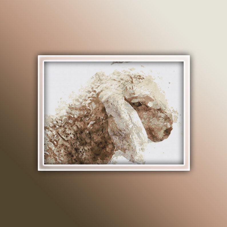 Lamb Cross Stitch Pattern Instant PDF Download Lamb - Etsy