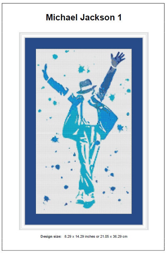 Michael Jackson Cross Stitch Pattern Instant PDF Download