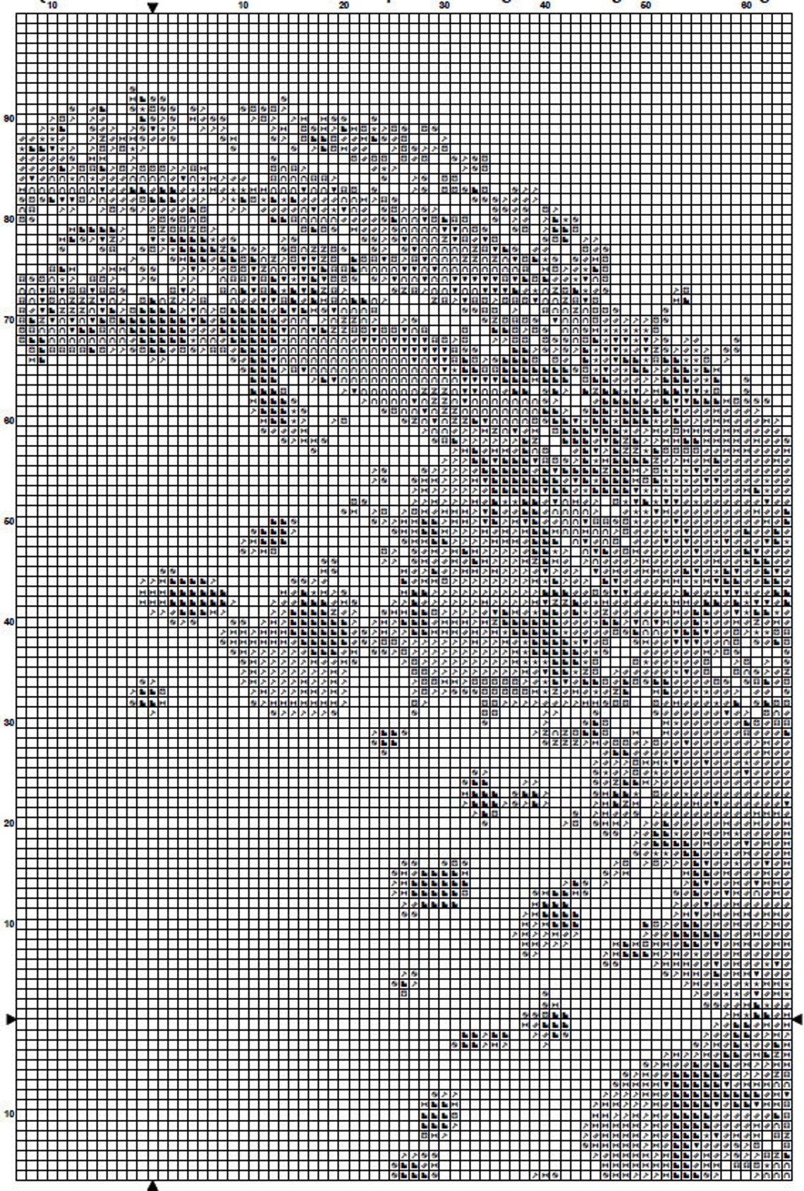 Watercolor O Alphabet Monogram 1 Cross Stitch Pattern Instant Etsy