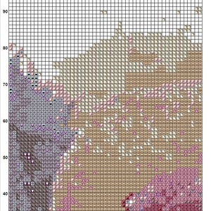 Rainbow Rose Cross Stitch Pattern 3 Instant PDF Download - Single Rose Watercolor Cross Stitch Pattern - Flower Cross Stitch Pattern image 6