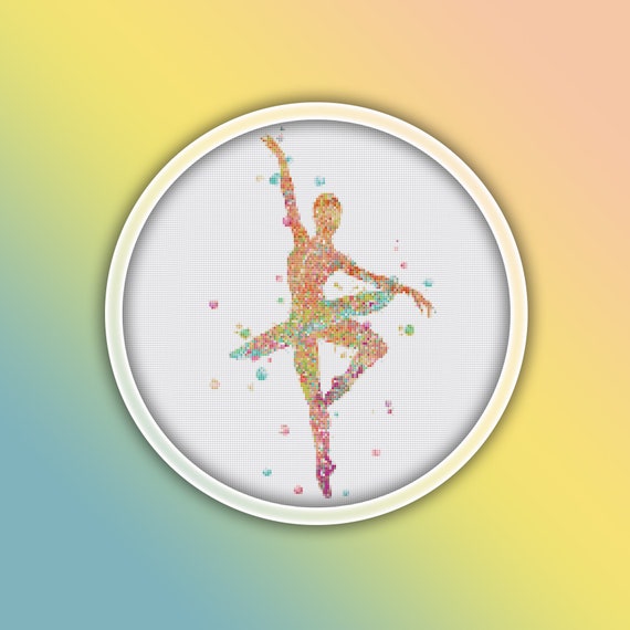 Contemporary Ballerina Counted Cross Stitch Pattern Bundle