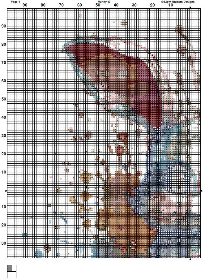 Bunny Cross Stitch Pattern 17 Instant Download Instant PDF Download ...