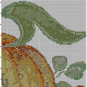 Pumpkin Cross Stitch Pattern 1 Instant PDF Download Autumn - Etsy