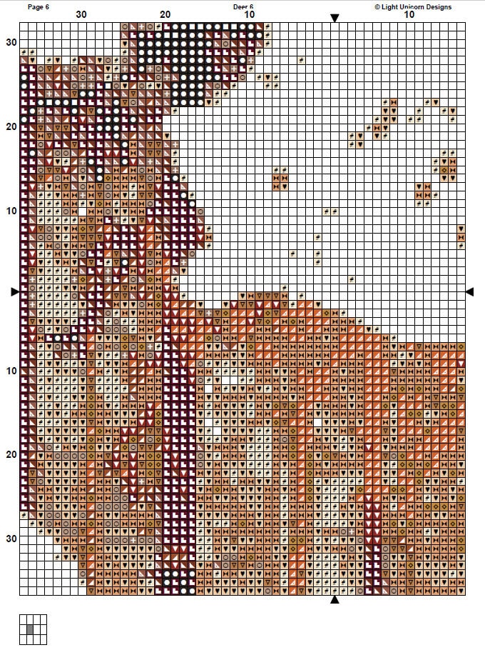 Deer Cross Stitch Pattern 6 Instant Download Instant PDF - Etsy