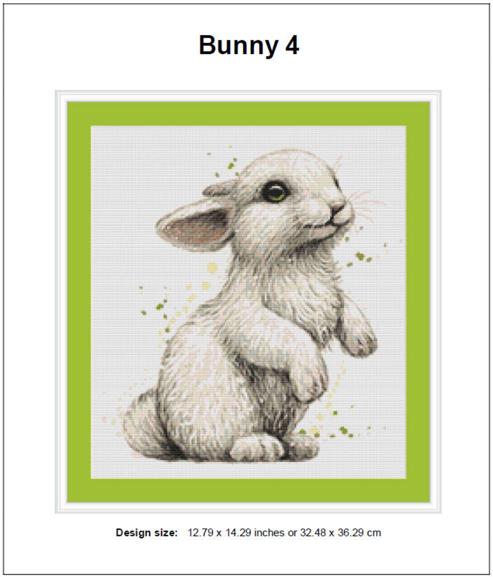 Bunny Cross Stitch Pattern 4 Instant Download Instant PDF Download ...