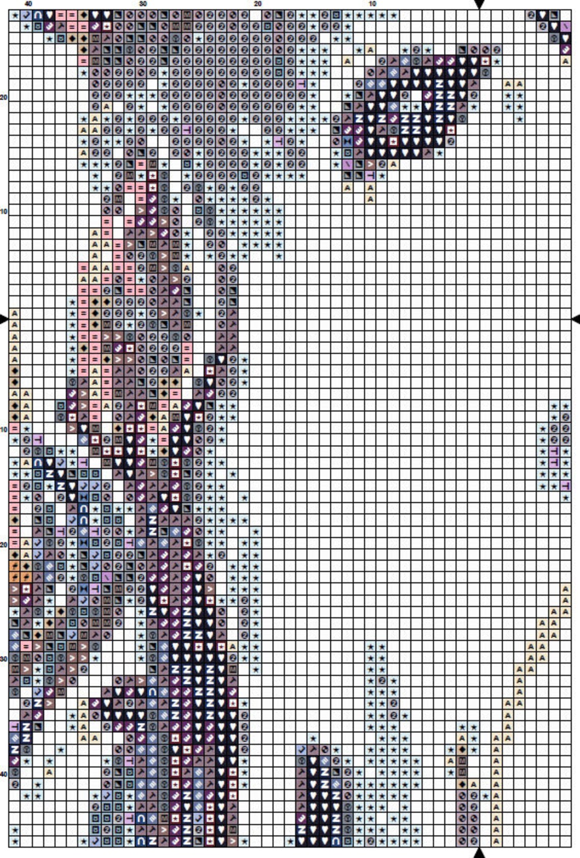 Embroidery kit unicorn