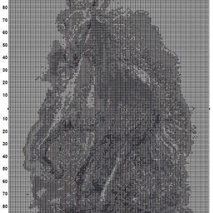 White Horse Cross Stitch Pattern 2 Instant PDF Download - Horse ...