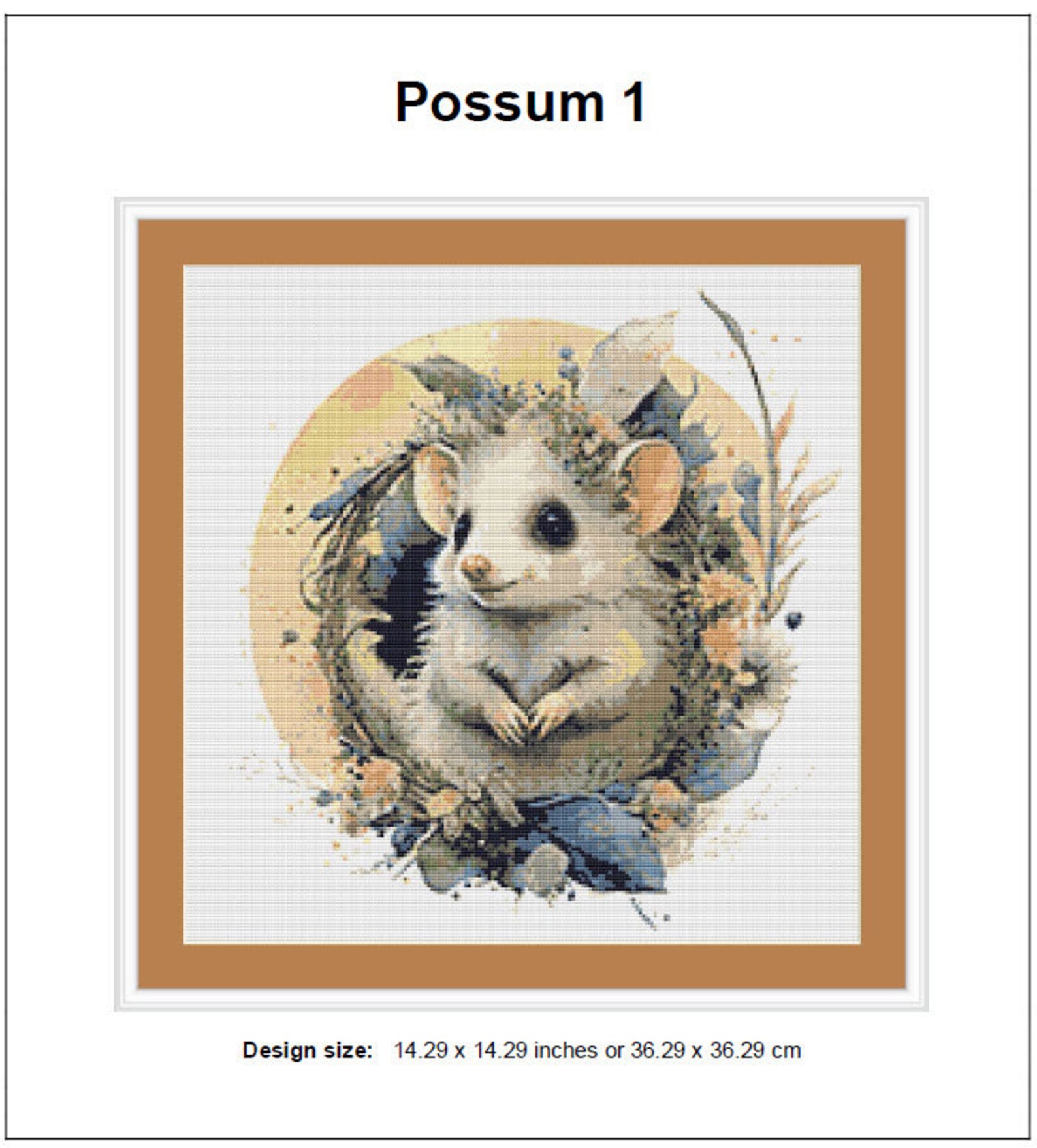 Possum Cross Stitch Pattern 1 Instant Download Instant PDF Download ...