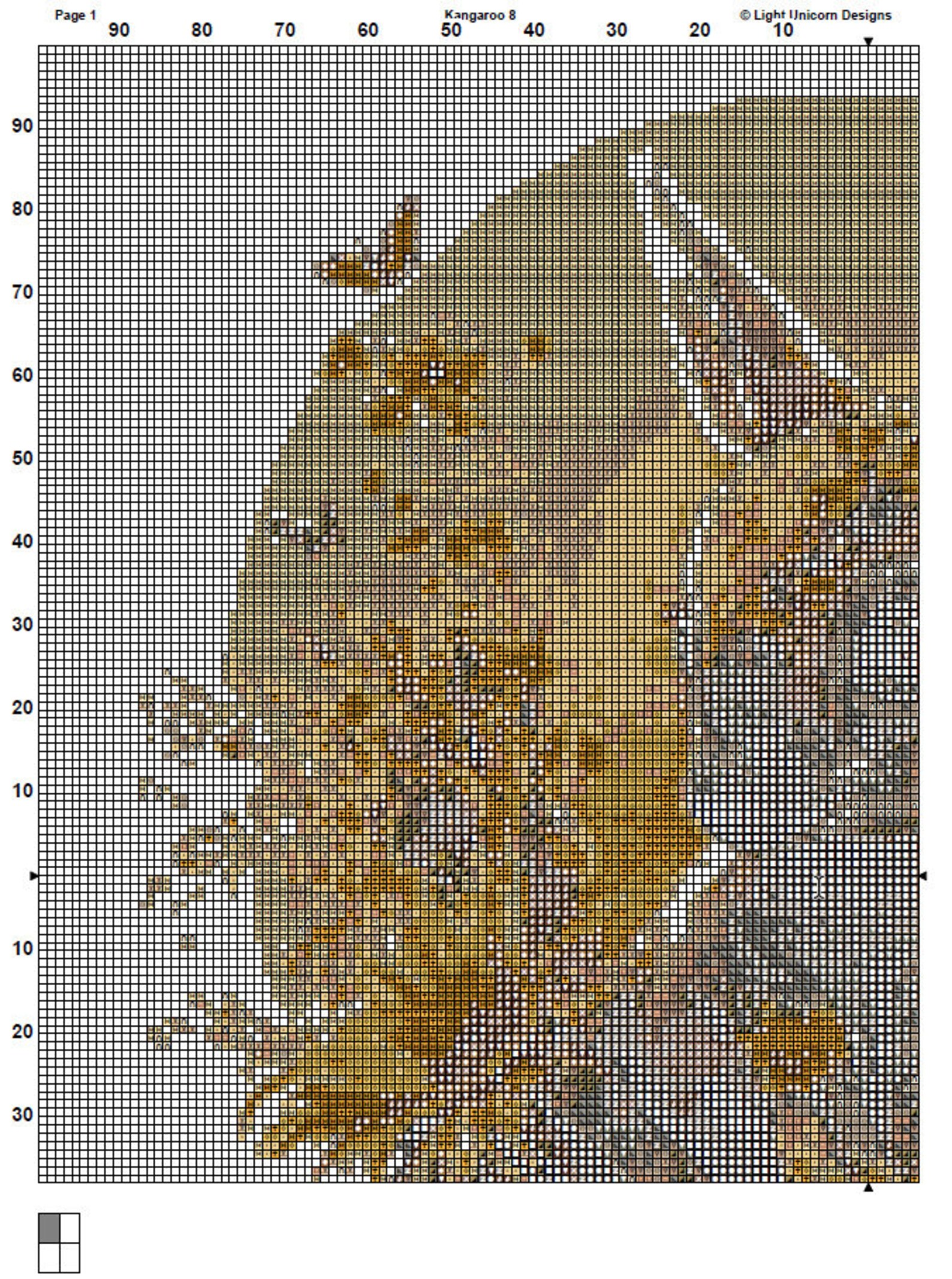 Kangaroo Cross Stitch Pattern 8 Instant PDF Download Etsy