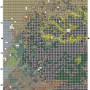 Green Budgie Cross Stitch Pattern Instant PDF Download - Parakeet ...