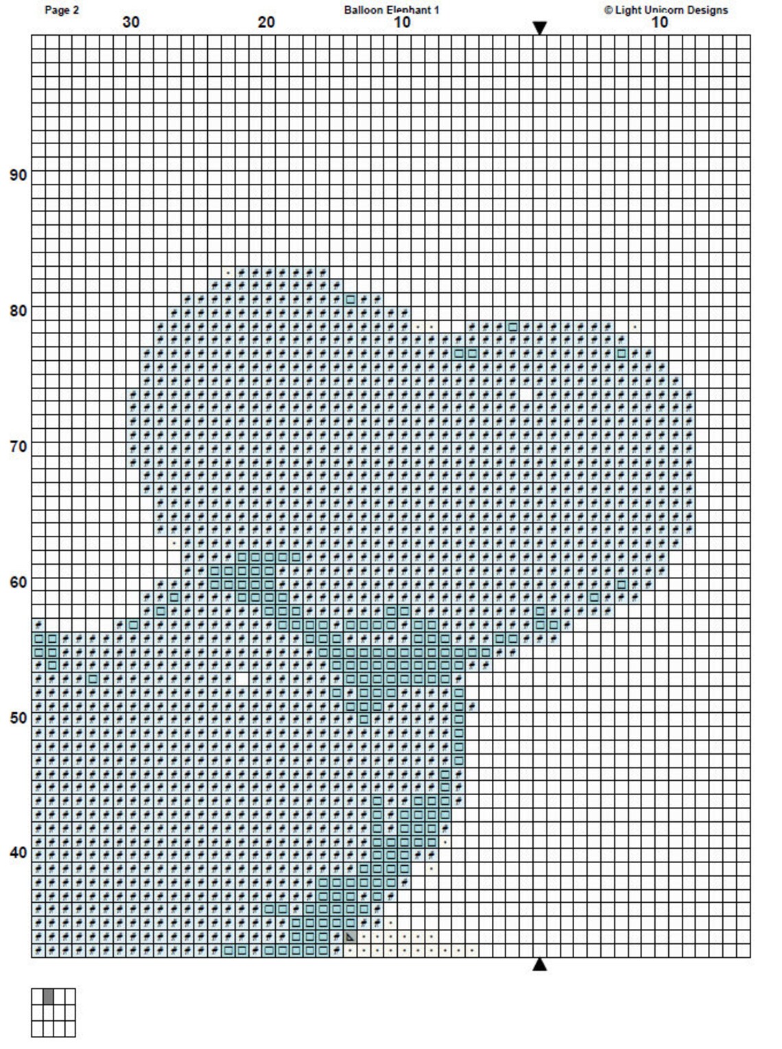 Balloon Elephant Cross Stitch Pattern 1 Instant PDF Download - Balloon ...