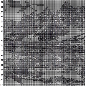 Pu&ograve; includere: Design di pixel art in bianco e nero della Groenlandia, una grande isola nell'Oceano Atlantico settentrionale. Il design &egrave; composto da piccoli quadrati, ognuno dei quali &egrave; bianco o nero. Il design &egrave; una rappresentazione semplificata della costa e della geografia dell'isola.