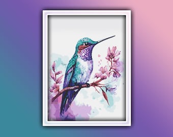 Diagramme De Point De Croix Bucilla – Colibri Qui Butine – Occasion – Loisir Créatif