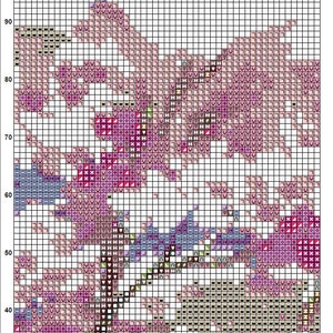 Cherry Blossom Tree 1 Cross Stitch Pattern Instant PDF Download ...