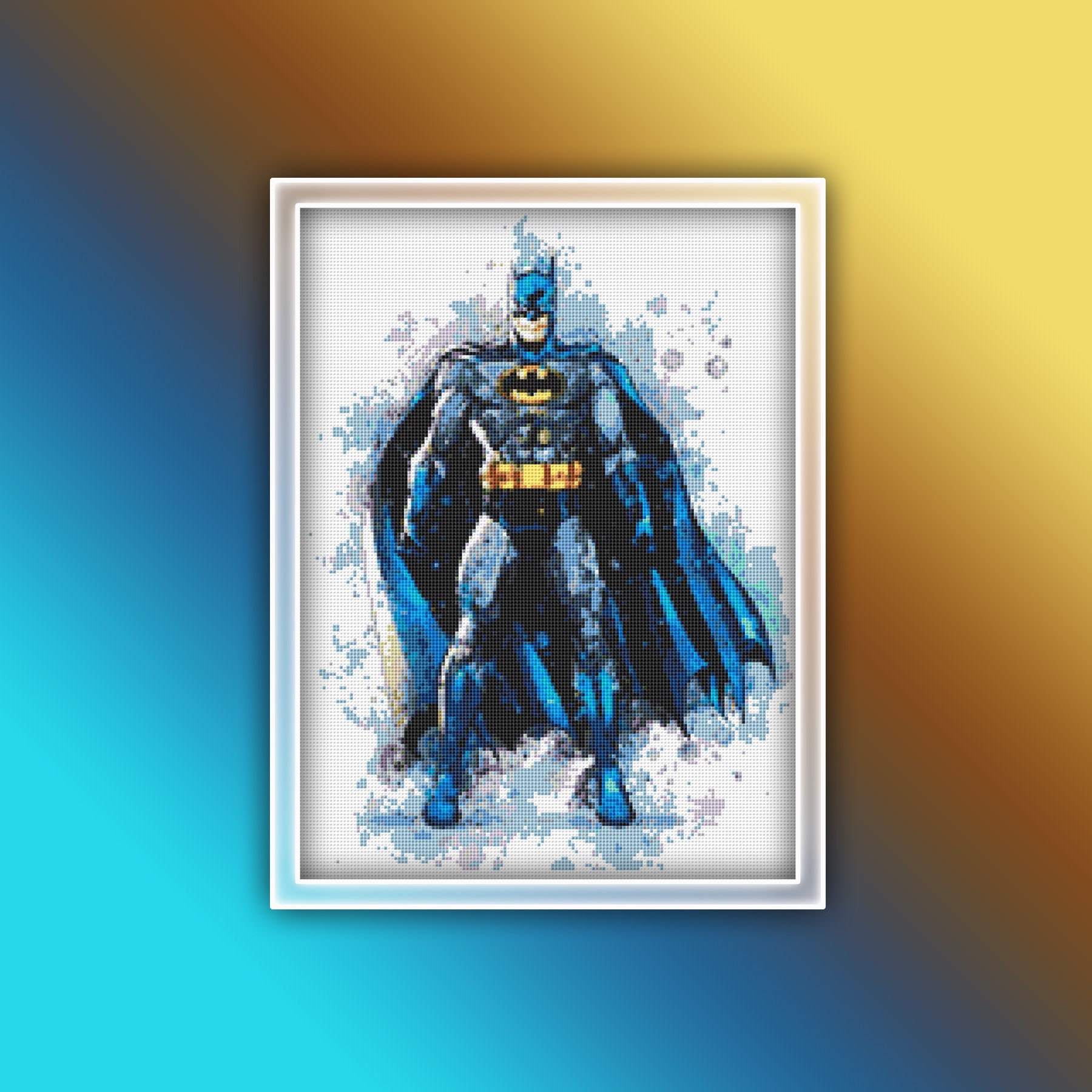 Stitch cross superhero dark pattern batman