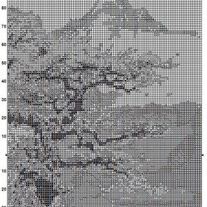 Asian Tree Cross Stitch Pattern 1 Instant PDF Download | Summer Tree ...