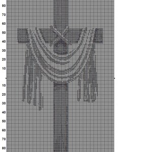 Jesus Cross Cross Stitch Pattern 1 Instant PDF Download | Christianity Watercolor Cross Stitch Pattern | Wooden Cross Stitch Pattern | image 7