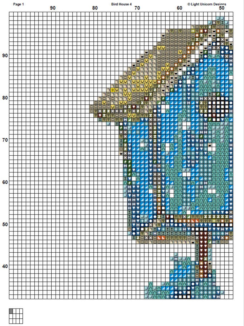 Bird House Cross Stitch Pattern 4 Instant PDF Download Birds - Etsy