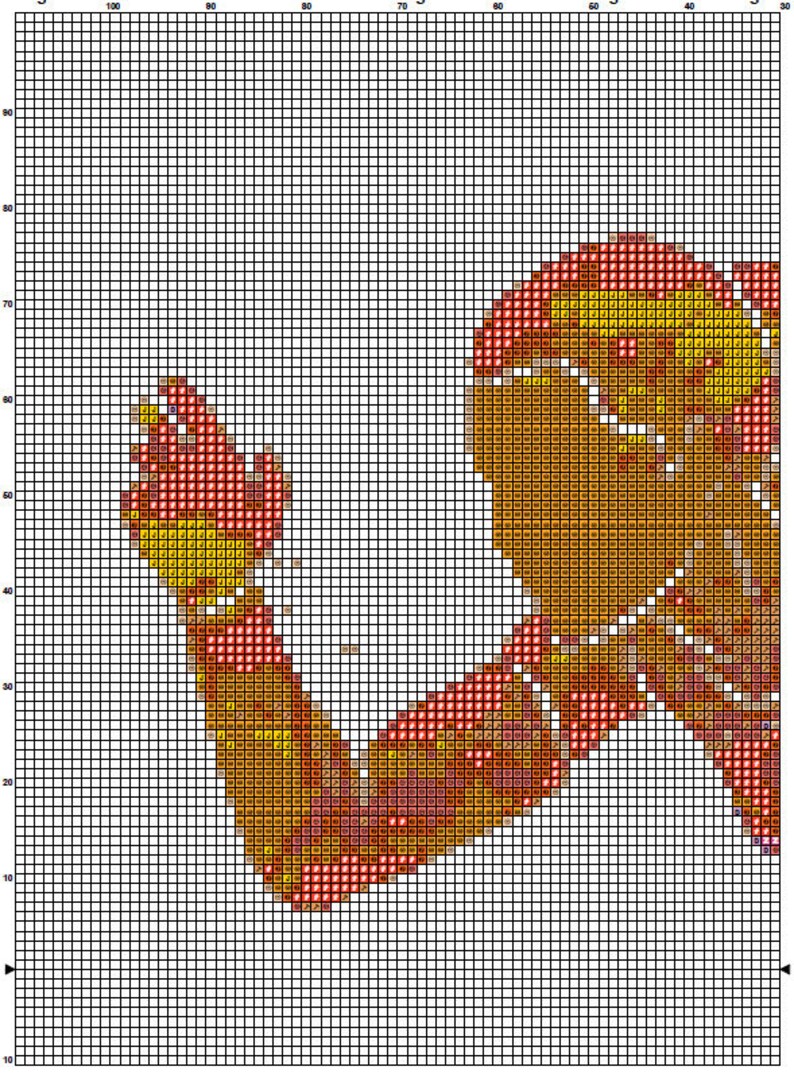 Running Cross Stitch Pattern 1 Instant Download Instant PDF Etsy