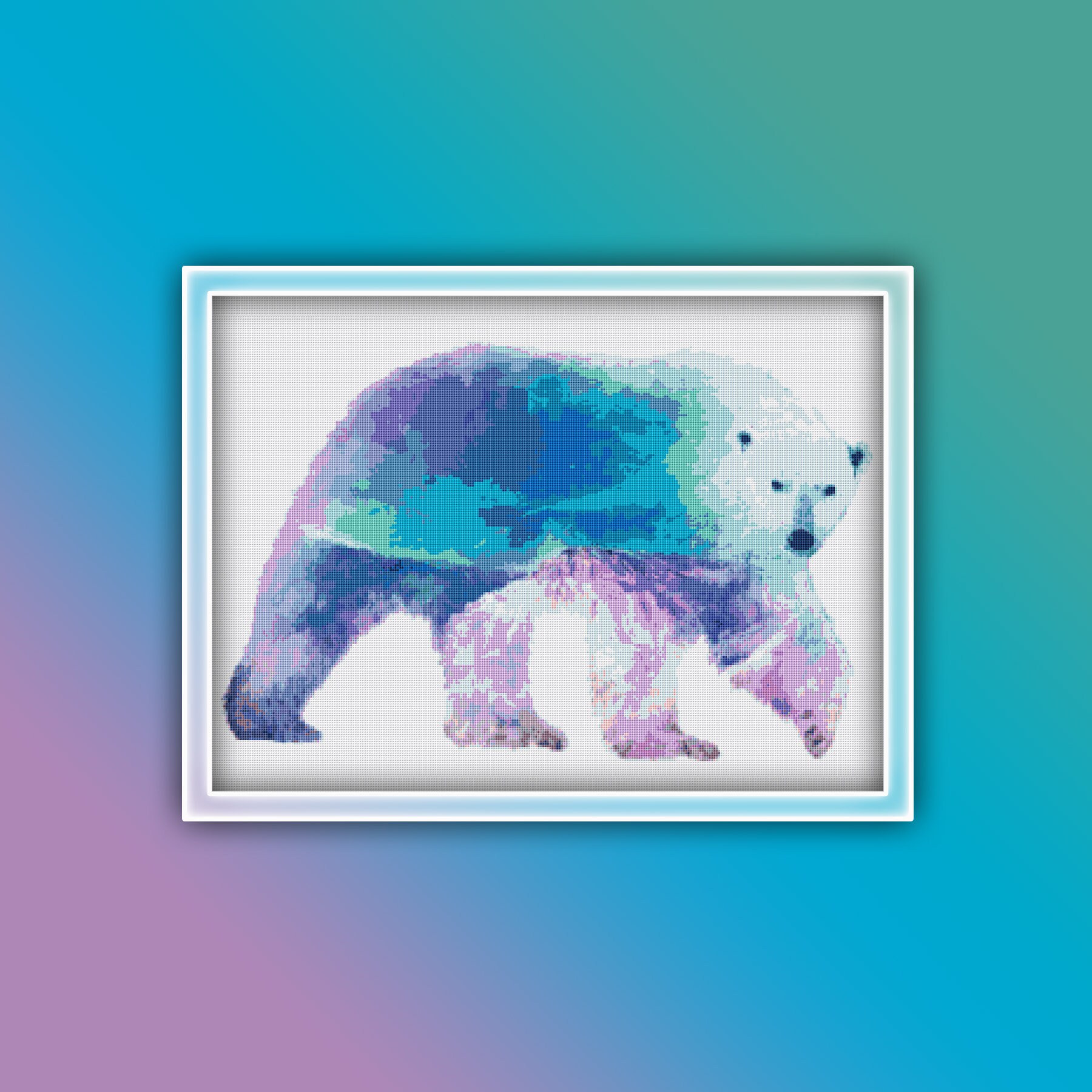 Polar Bear Cross Stitch Pattern 5 Instant PDF Download Polar Etsy