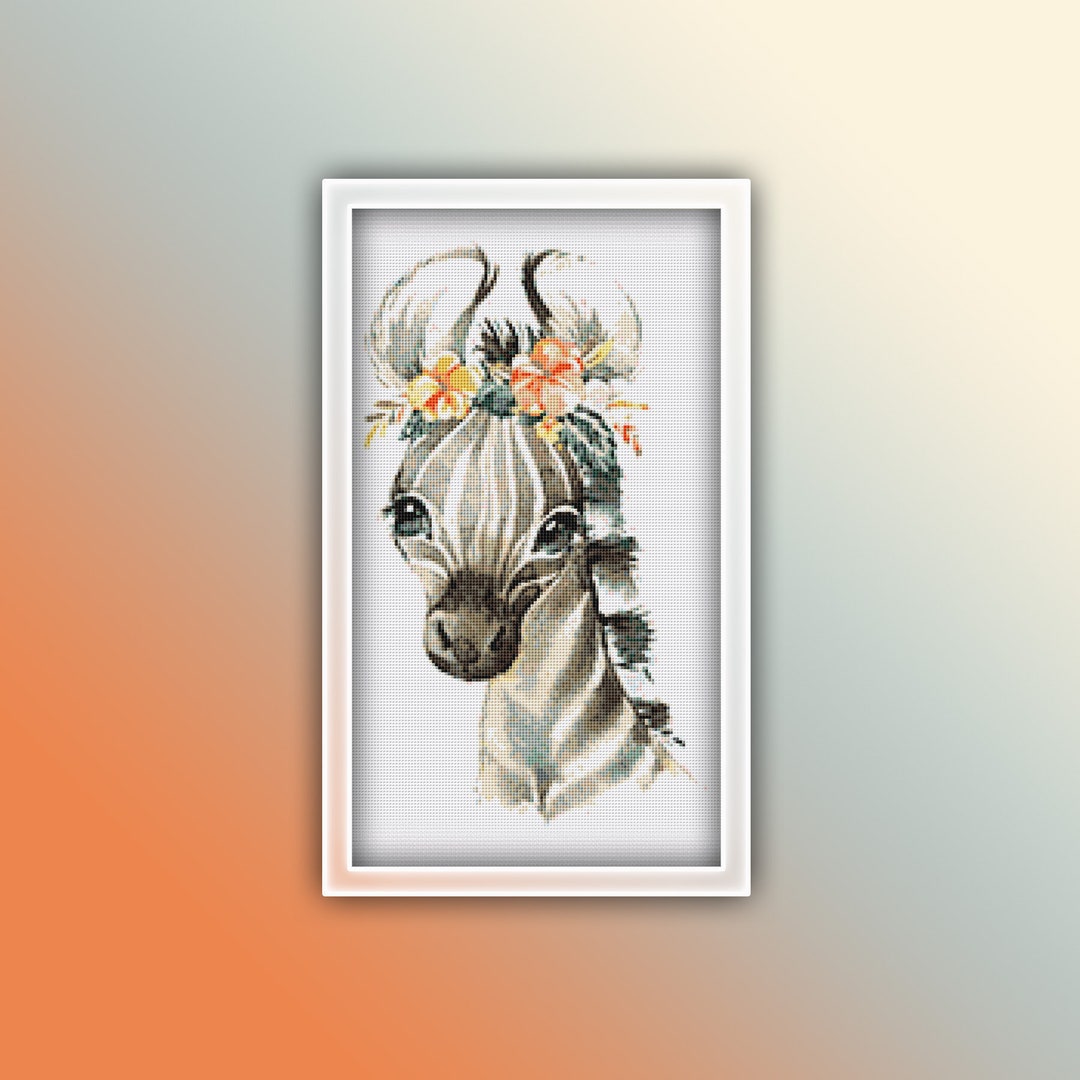 Zebra Cross Stitch Pattern 13 Instant PDF Download Zebra Watercolor