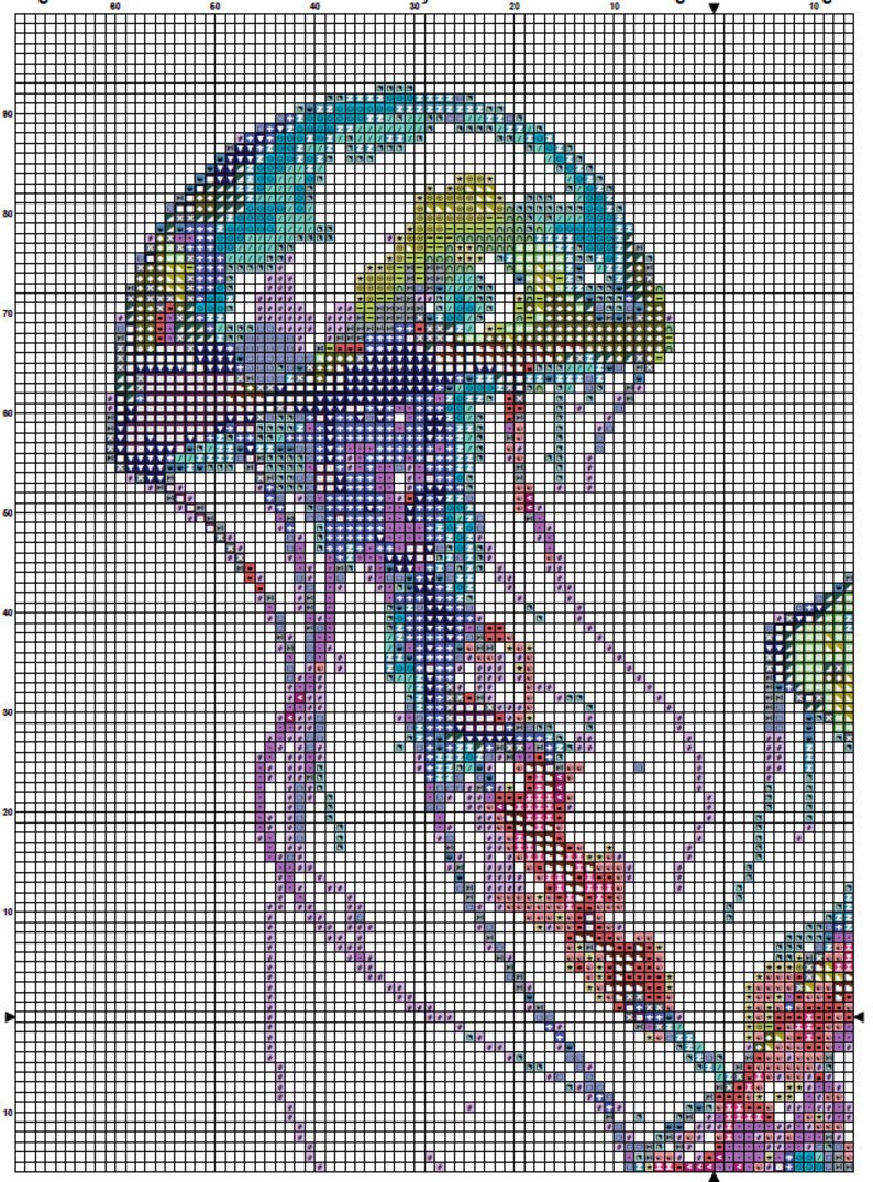 Jellyfish Cross Stitch Pattern 1 Instant PDF Download Sea | Etsy