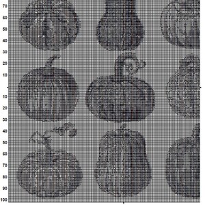 Pumpkins Cross Stitch Pattern 6 Instant PDF Download - Autumn ...