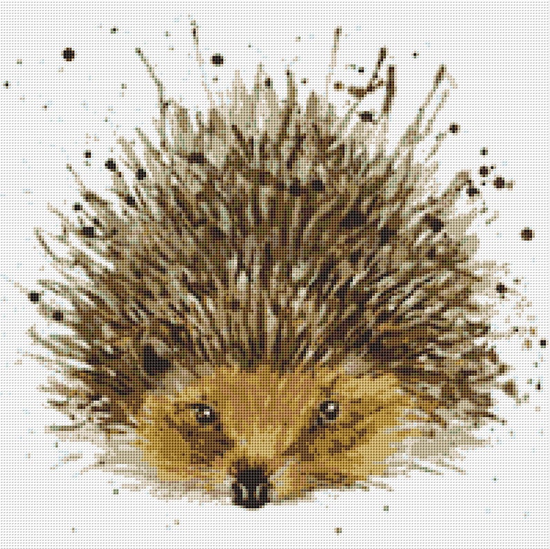 Hedgehog Cross Stitch Pattern Instant PDF Download Etsy Canada