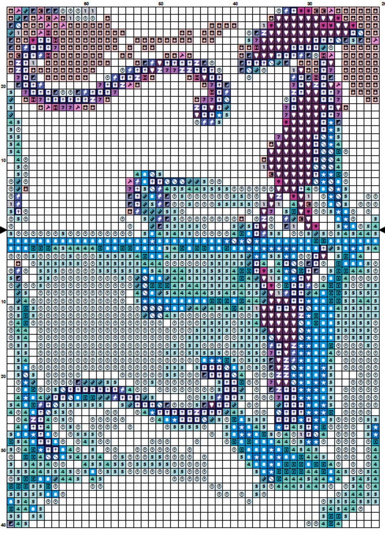 Violin Cross Stitch Pattern 2 Instant PDF Download Violin Etsy