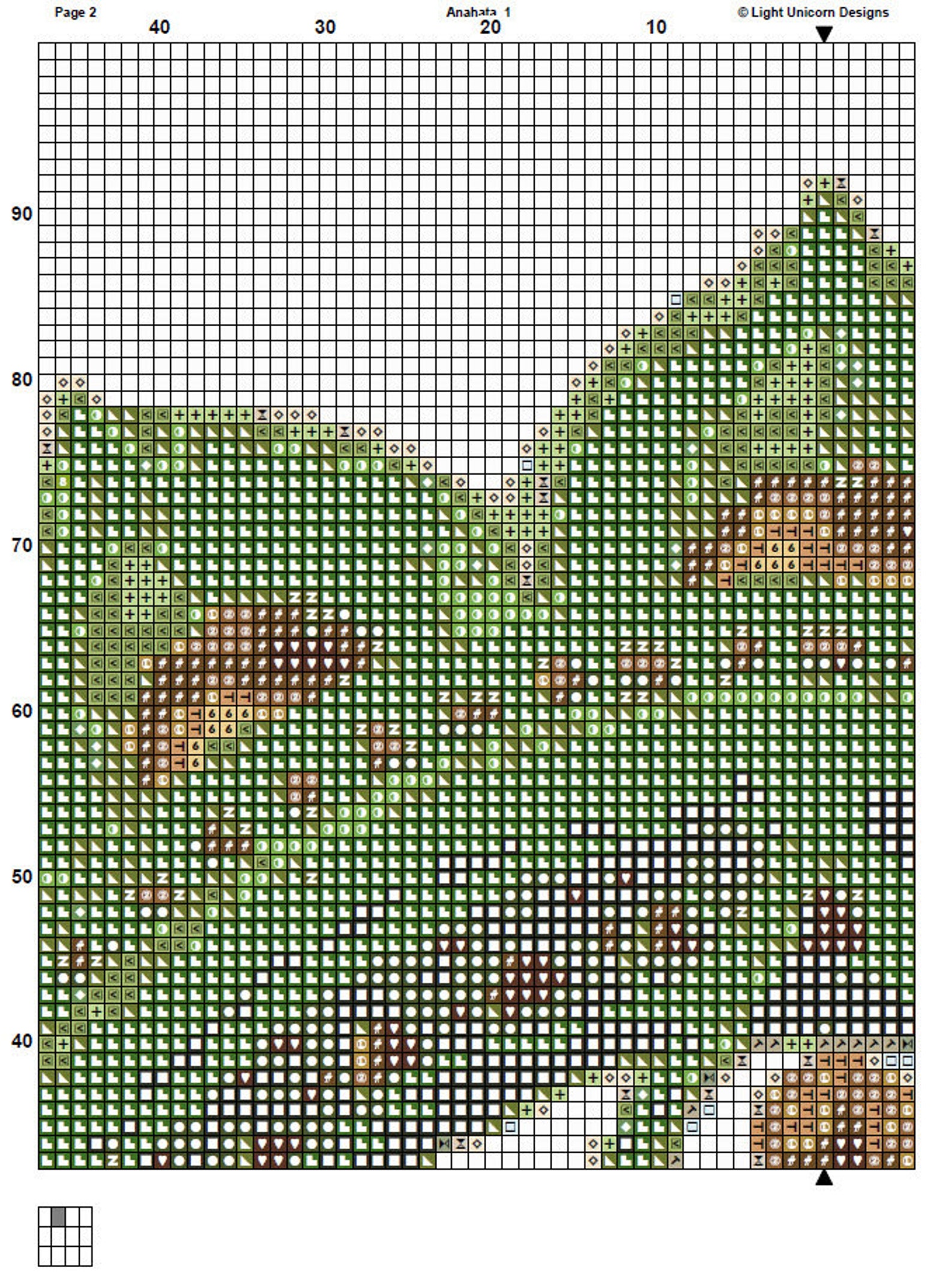 Anahata Cross Stitch Pattern 1 Instant Download Instant PDF Download ...
