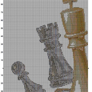 Chess Cross Stitch Pattern Instant PDF Download - Chess Board - Chess ...