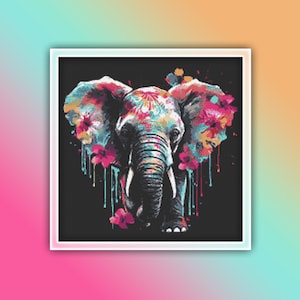 Baby Elephant Cross Stitch Pattern 5 Instant Download Instant PDF Download - Baby Elephant Watercolor Cross Stitch Pattern - Africa Animals