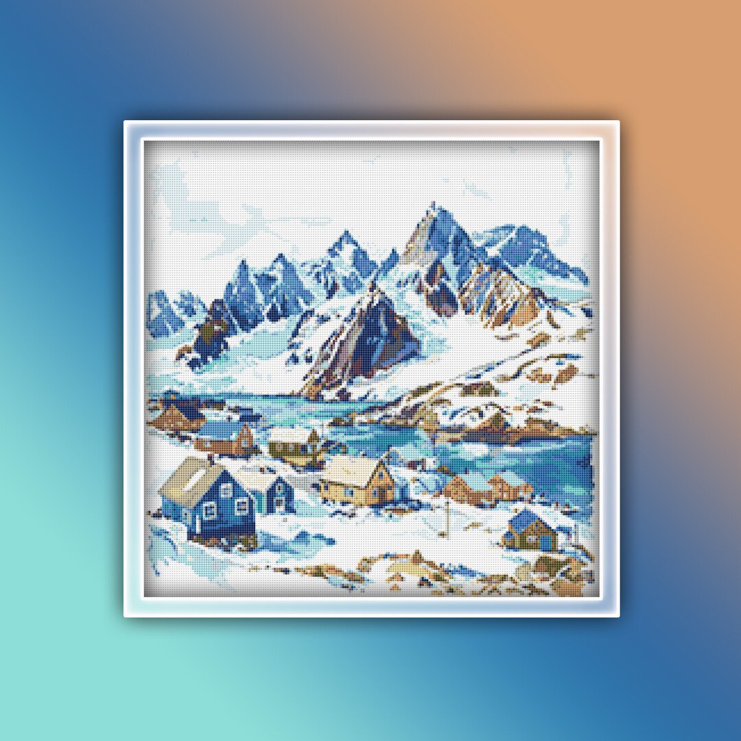 Greenland Cross Stitch Pattern 1 Instant PDF Download - Greenland ...