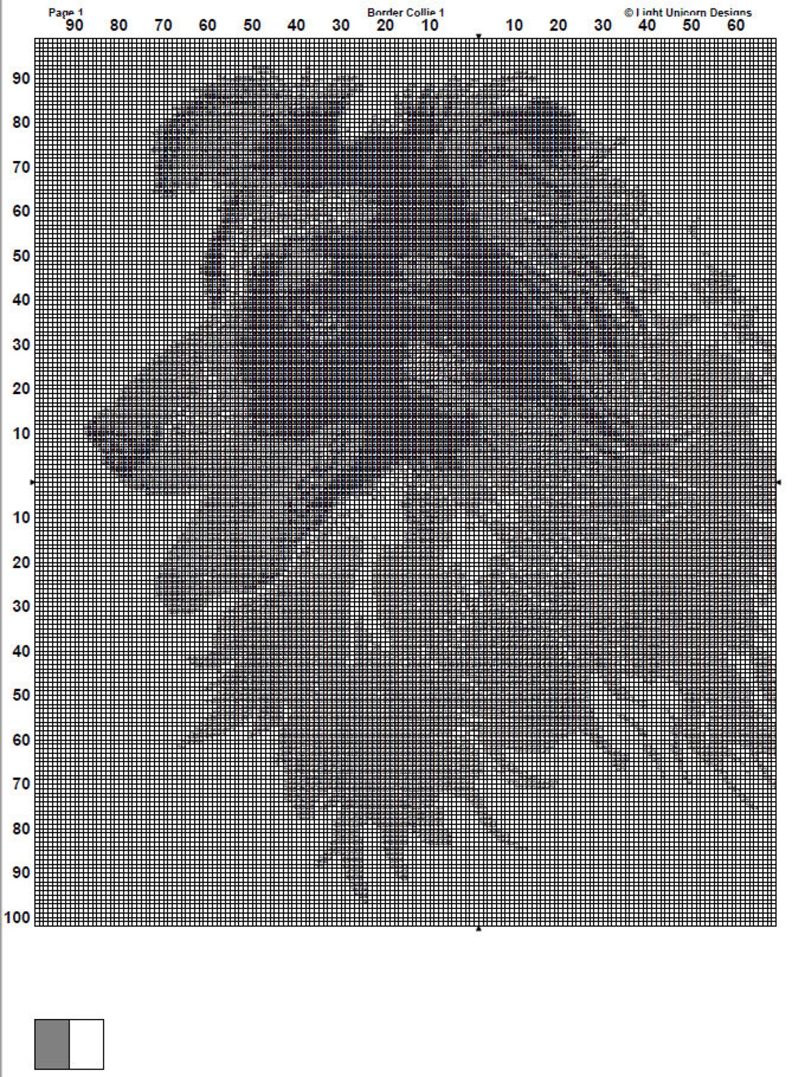 Border Collie Cross Stitch Pattern 1 Instant PDF Download - Dog ...