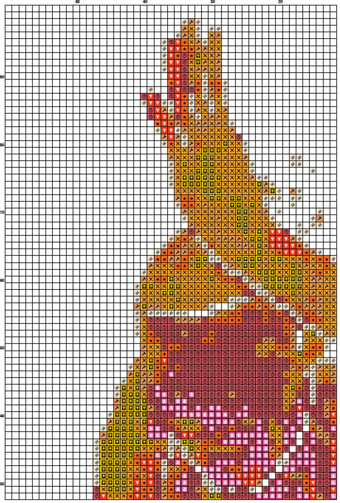 Runner Cross Stitch Pattern 2 Instant Download Instant PDF Etsy