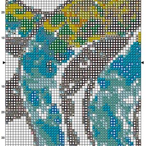 Octopus Cross Stitch Pattern 9 Instant PDF Download - Rainbow Octopus ...
