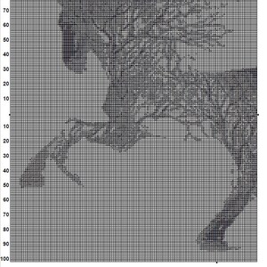 Horse Cross Stitch Pattern 4 Instant PDF Download Grey Horse Watercolor Cross Stitch Pattern Animal Cross Stitch Pattern image 7