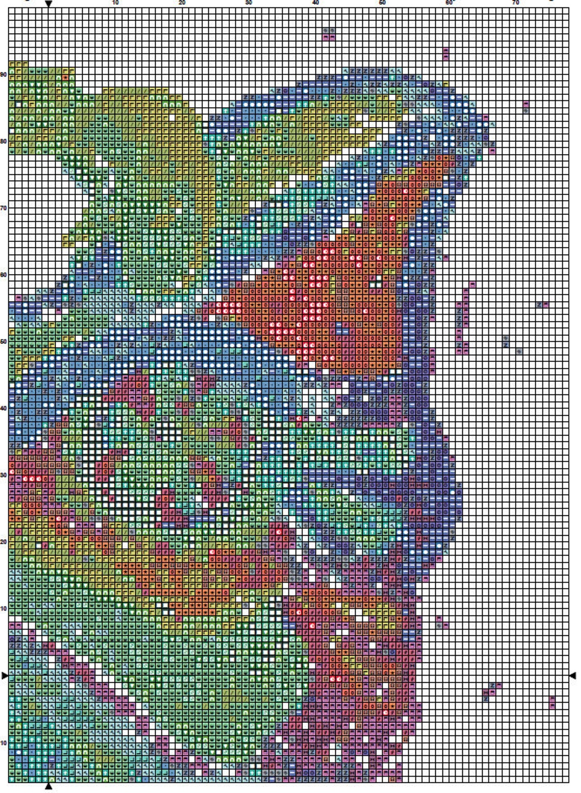 Chameleon Cross Stitch Pattern 1 Instant PDF Download Etsy