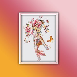 Anatomy Hand Cross Stitch Pattern 4 Instant PDF Download - Muscle Anatomy System Watercolor Cross Stitch Pattern | Anatomical Body |